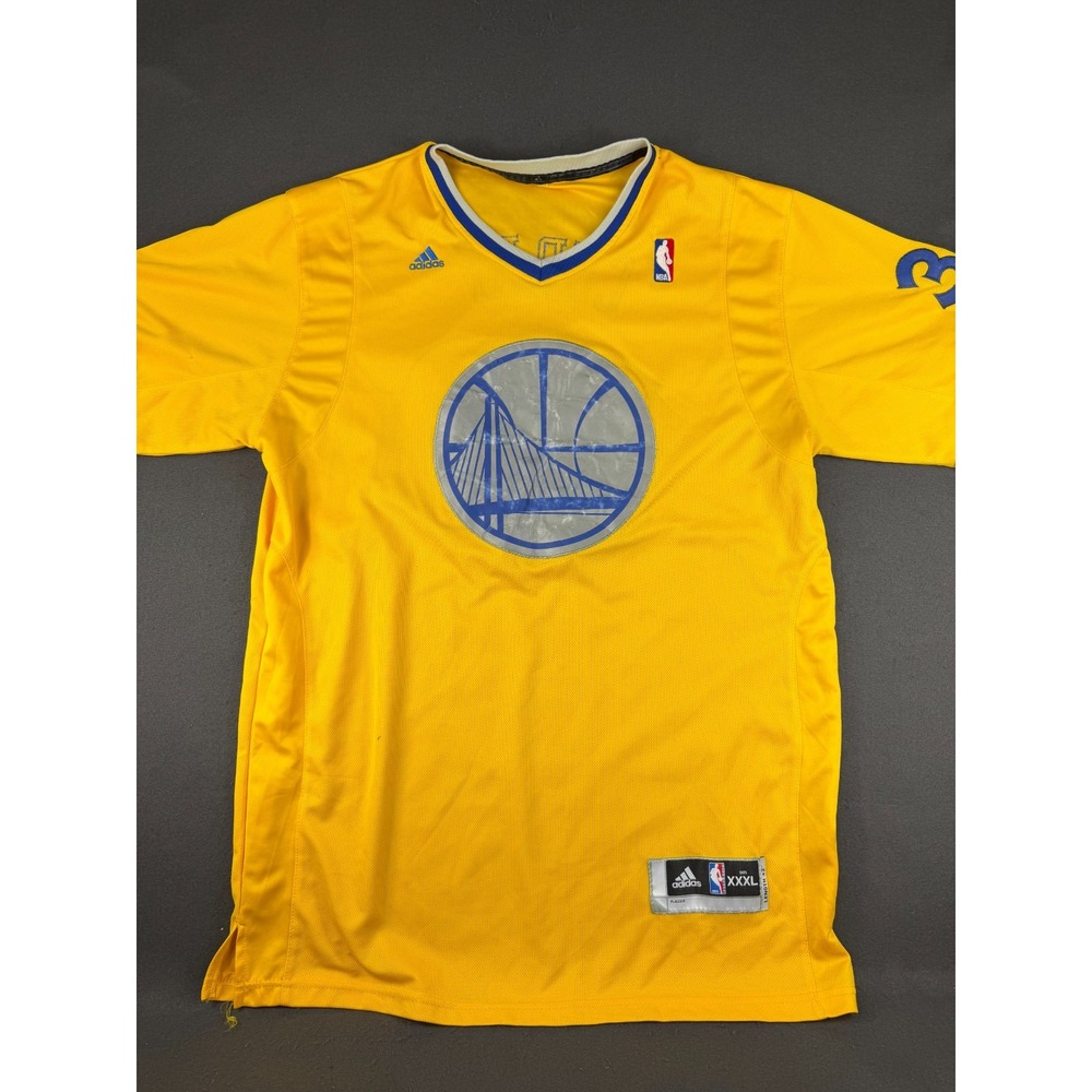 Adidas Mens Yellow Golden State Warriors Stephen Curry 2013 NBA Jersey #30 3XL